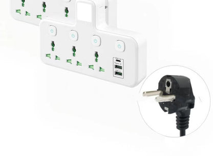 PowerHub Wireless USB British Standard Power Strip