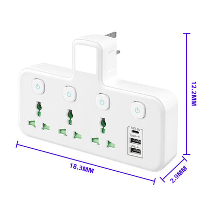 PowerHub Wireless USB British Standard Power Strip