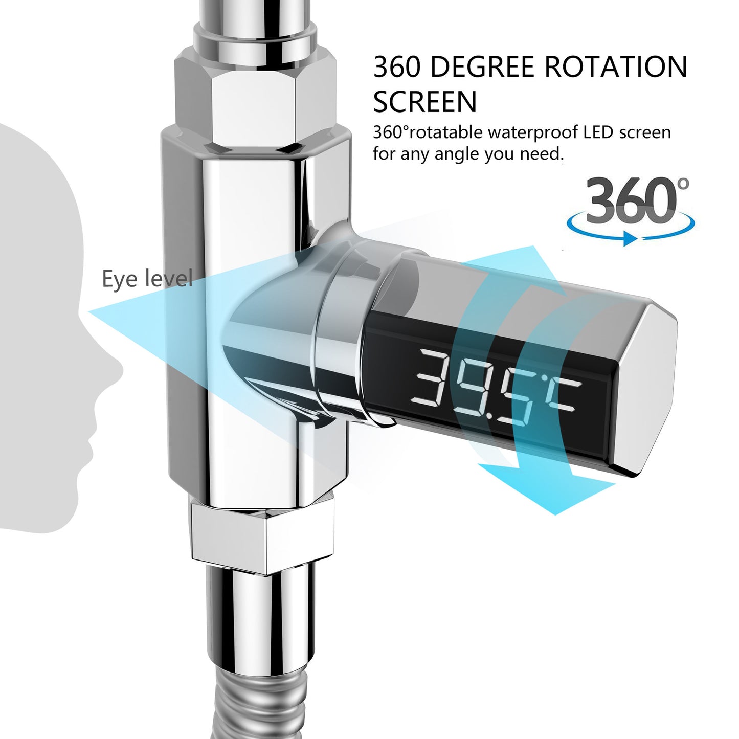 AquaTemp Household Shower Thermometer